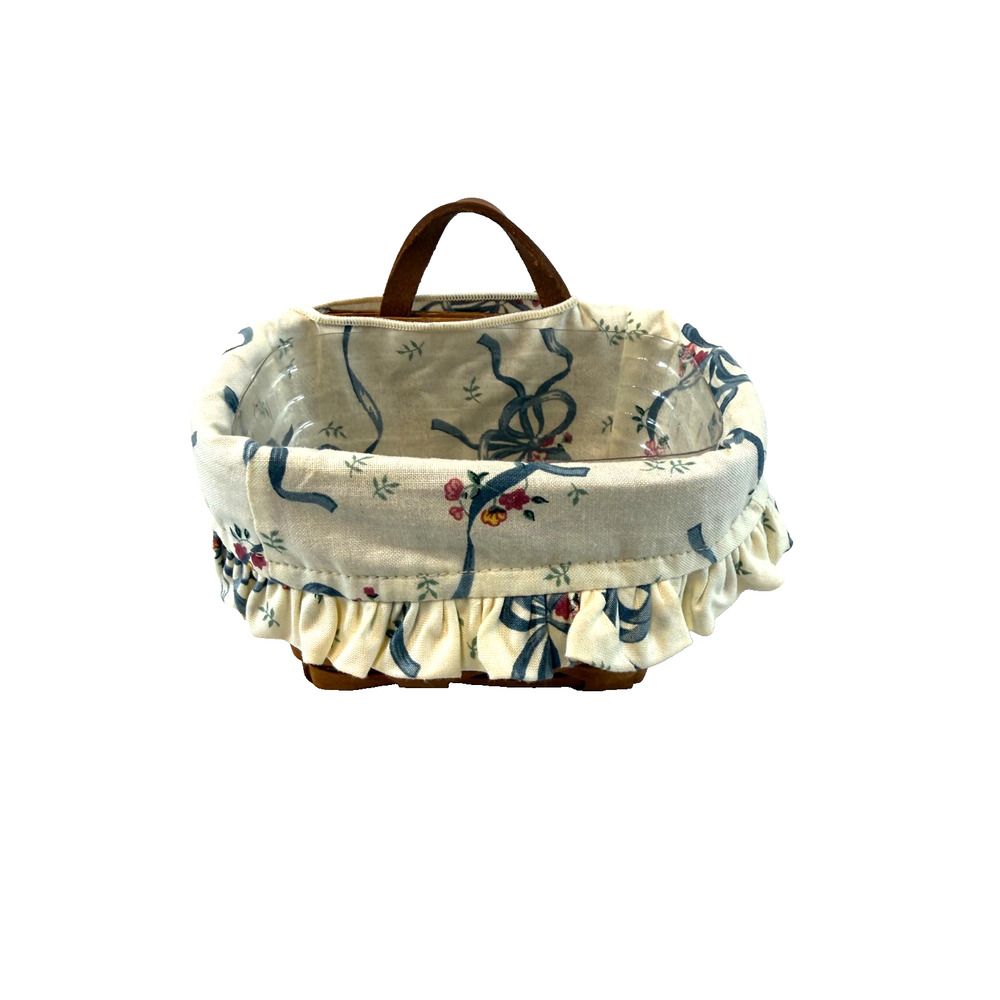 1992 Longaberger Ambrosia‎ Basket w/Liner & Protector 5.5"L x 4"W x 4"H